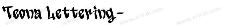 Teona Lettering字体转换